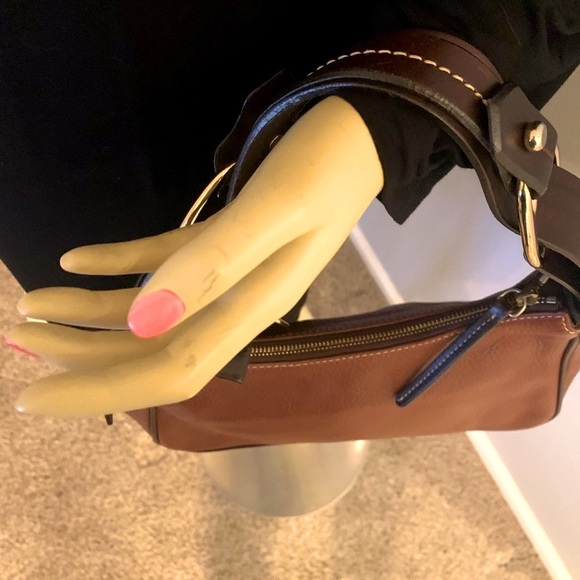 Dooney & Bourke Leather Florentine Hobo Handbag - Picture 5 of 11